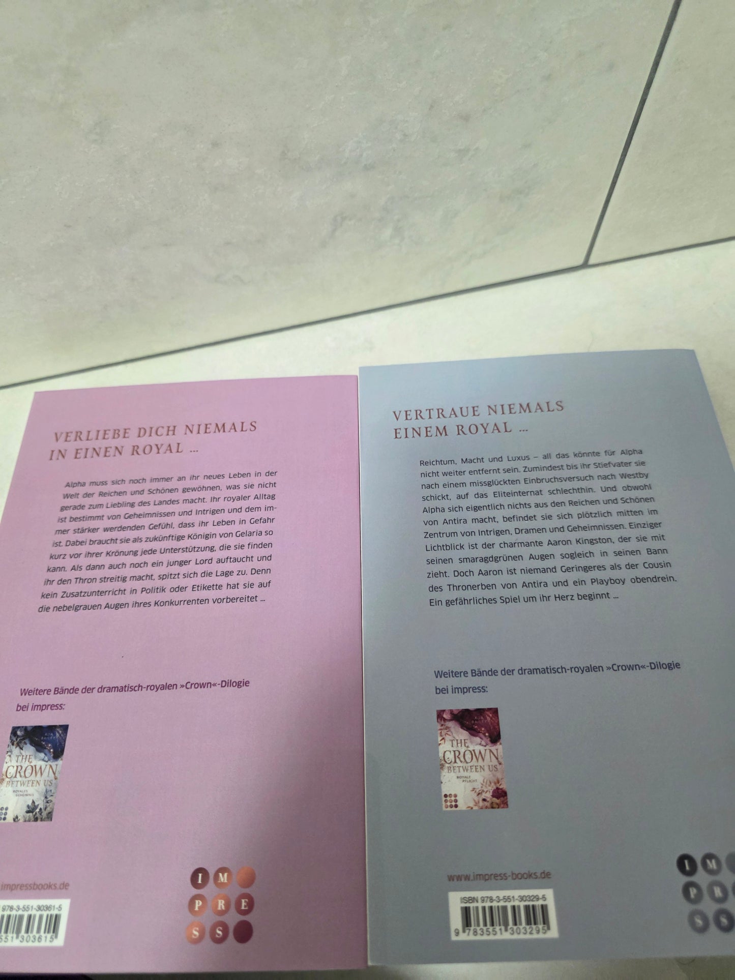 The Crown Between Us Dilogie von Ada Bailey