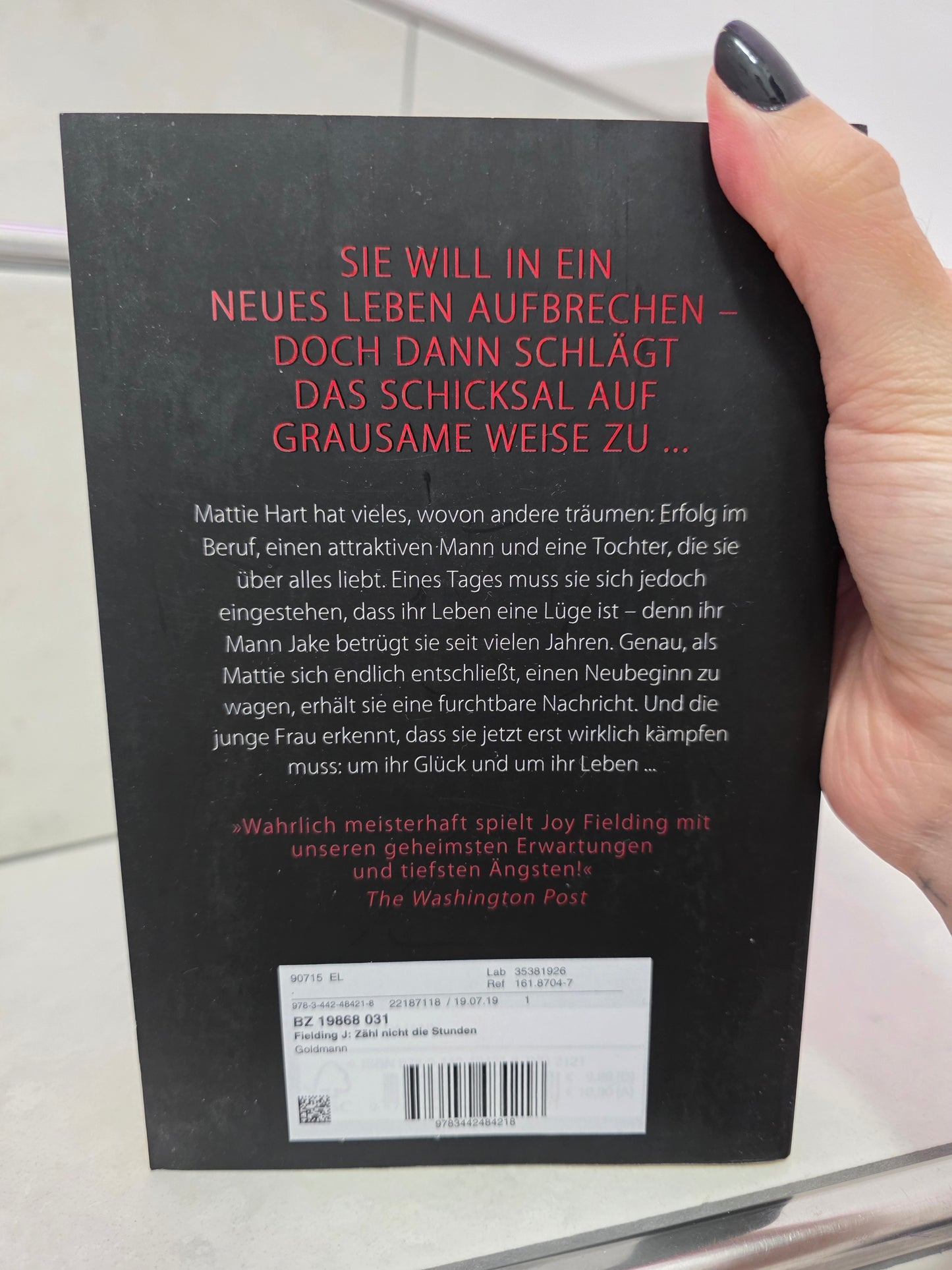 Zähl nicht die Stunden von Joy Fielding