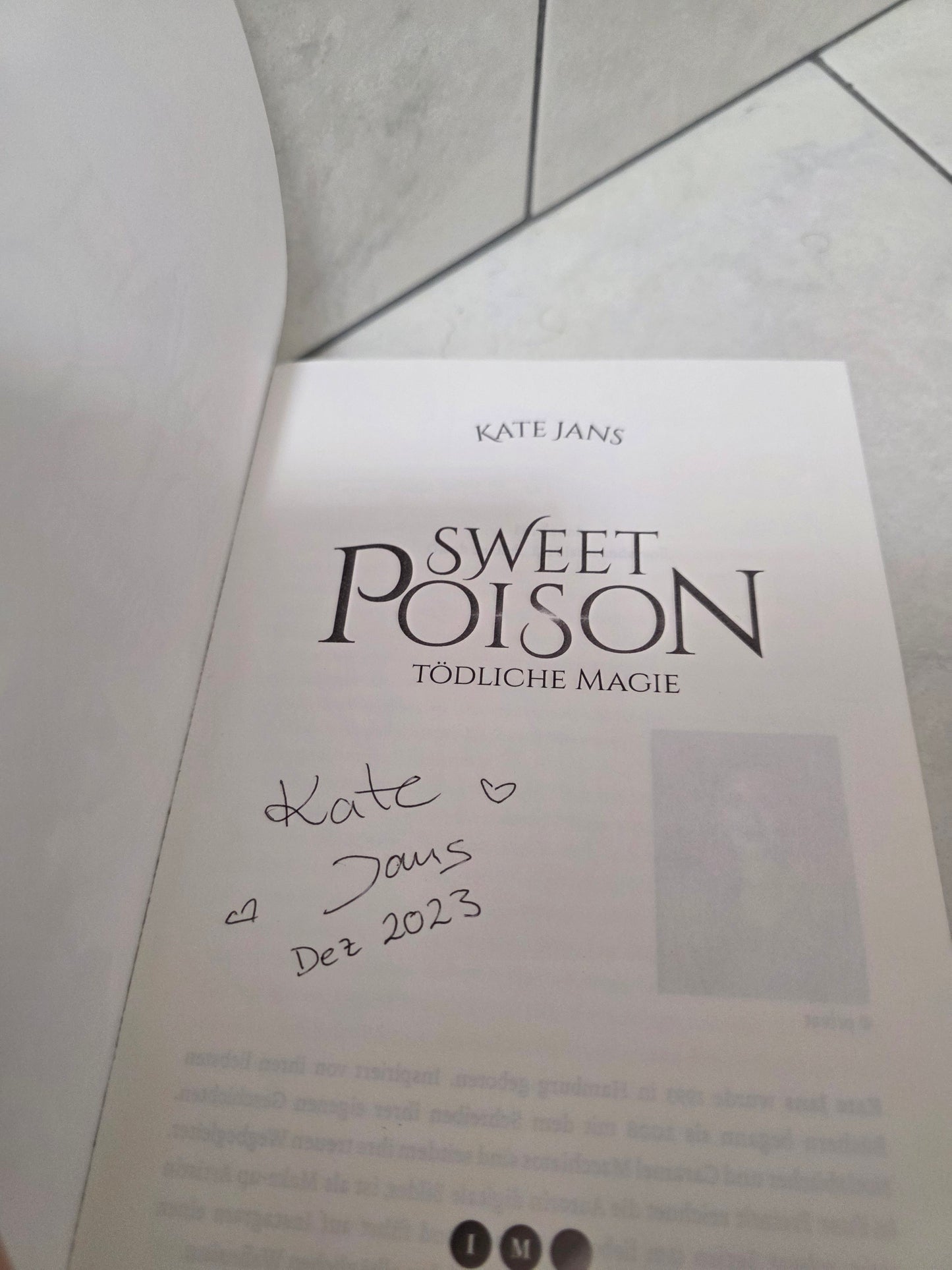 Sweet Poison: Tödliche Magie von Kate Jans
