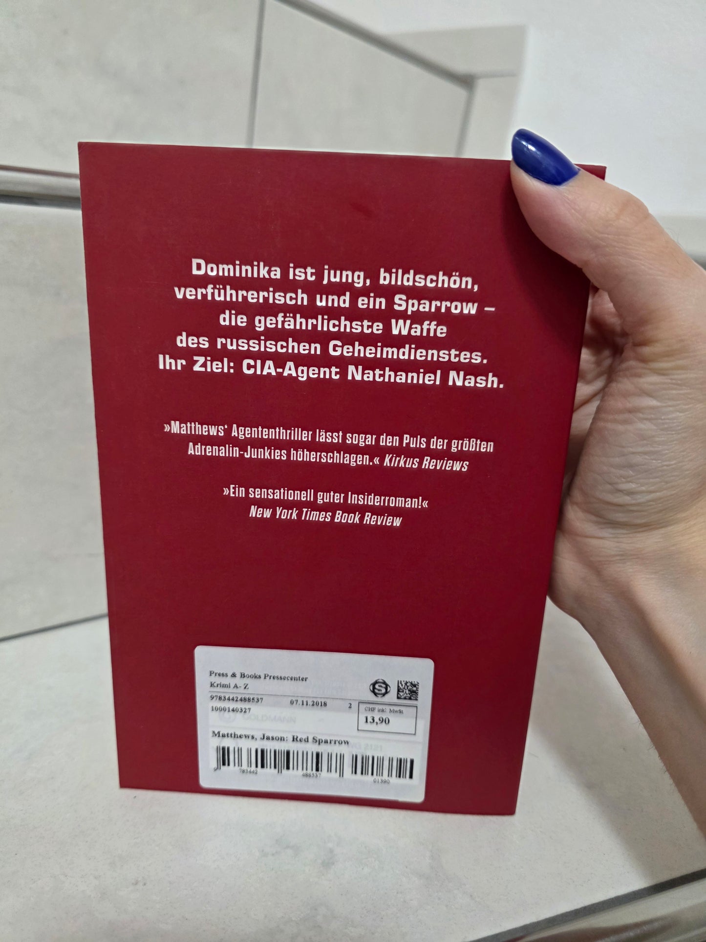 Red Sparrow von Jason Matthews