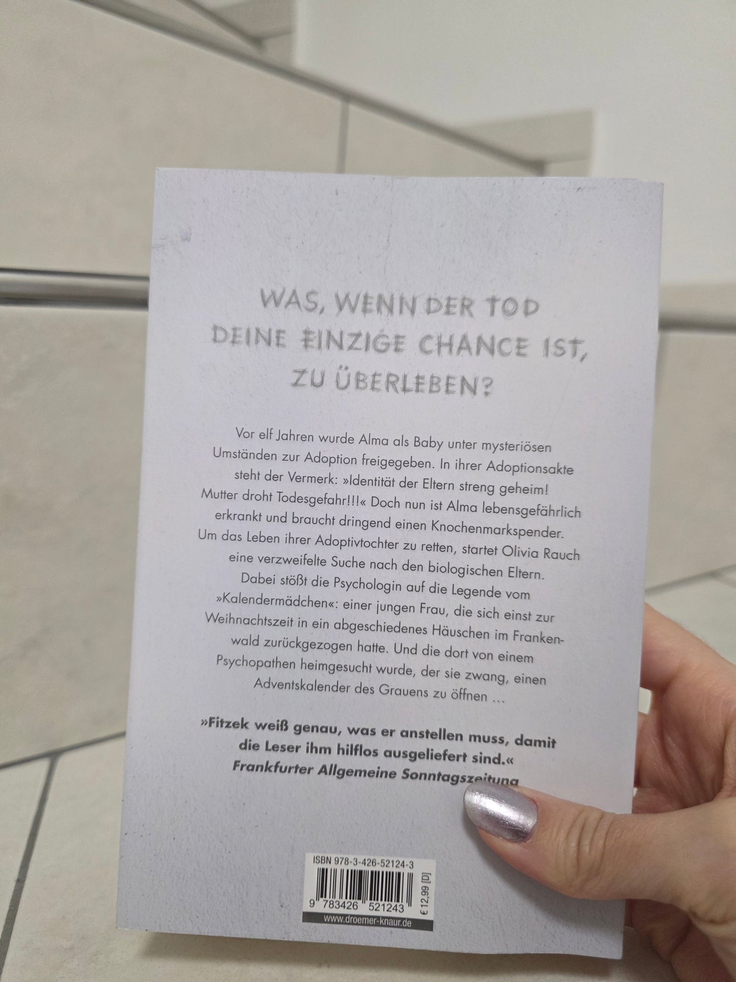 Das Kalendermädchen von Sebastian Fitzek