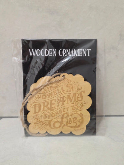 Dumbledore Quote Wooden Ornament