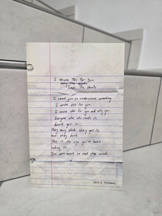 I Wrote This for You by Iain S. Thomas