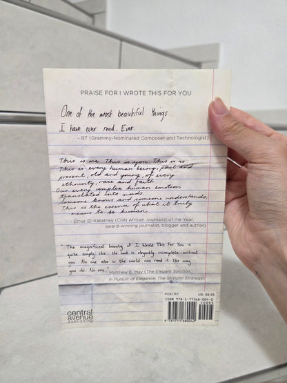 I Wrote This for You by Iain S. Thomas