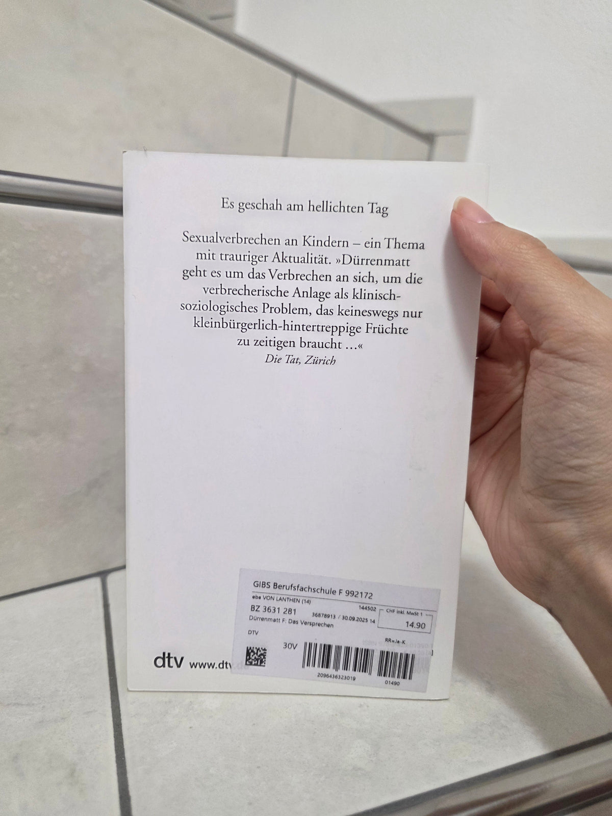 Das Versprechen von Friedrich Dürrenmatt