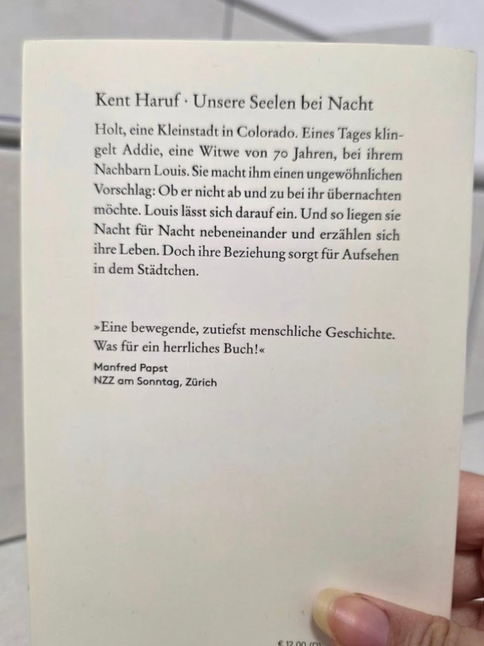 Unsere Seelen bei Nacht von Kent Haruf